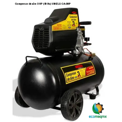 Compresor de aire 3 HP (50 lts) MIKELS CA-3HP