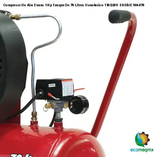 Compresor De Aire Evans 1 Hp Tanque De 70 Litros Monofasico