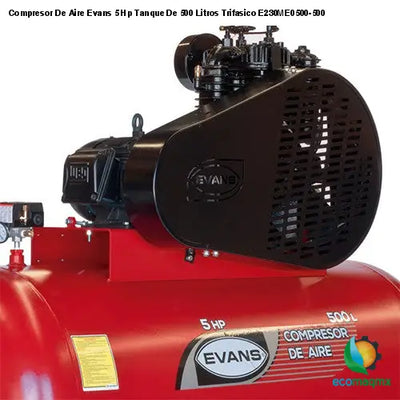 Compresor De Aire Evans 5 Hp Tanque De 500 Litros Trifasico