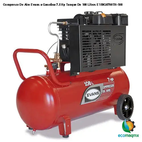 Compresor De Aire Evans a Gasolina 7.5 Hp Tanque De 108