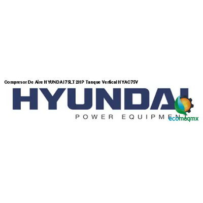 Compresor De Aire HYUNDAI 75LT 2HP Tanque Vertical HYAC75V