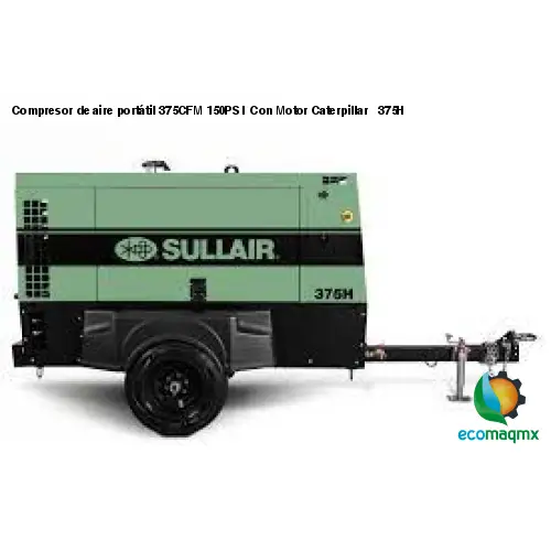 Compresor de aire portátil 375CFM 150PSI Con Motor