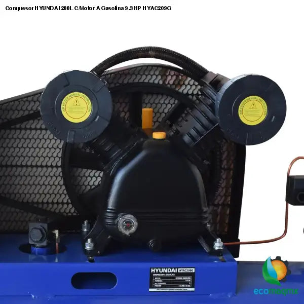 Compresor HYUNDAI 200L C/Motor A Gasolina 9.3 HP HYAC209G