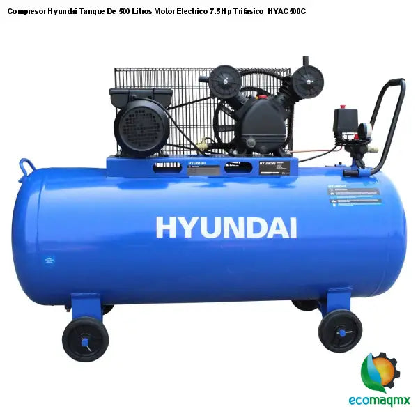 Compresor Hyundai Tanque De 500 Litros Motor Electrico 7.5