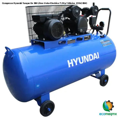 Compresor Hyundai Tanque De 500 Litros Motor Electrico 7.5