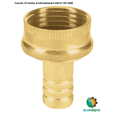 Conector 1/2’ hembra de latón laminado Pretul CF-1/2P 26030