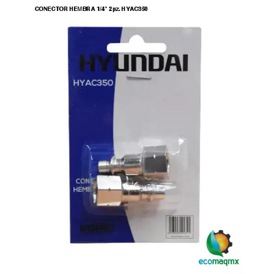 CONECTOR HEMBRA 1/4 2pz. HYAC350