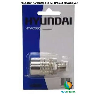 CONECTOR RAPIDO MACHO 1/4 TIPO AMERICANO HYAC560