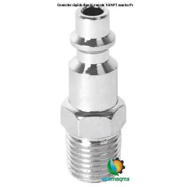 Conector rápido tipo M cuerda 1/4 NPT macho Pretul