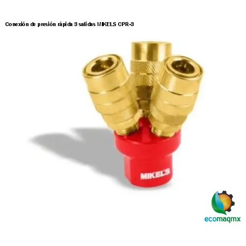 Conexión de presión rápida 3 salidas MIKELS CPR-3