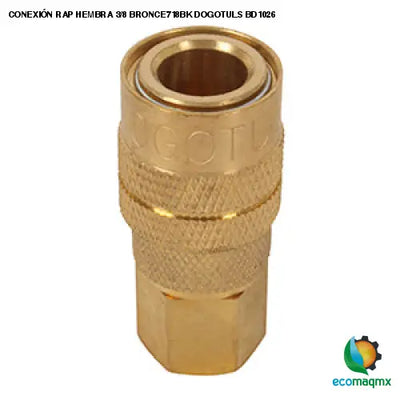 CONEXIÓN RAP HEMBRA 3/8 BRONCE718BK DOGOTULS BD1026