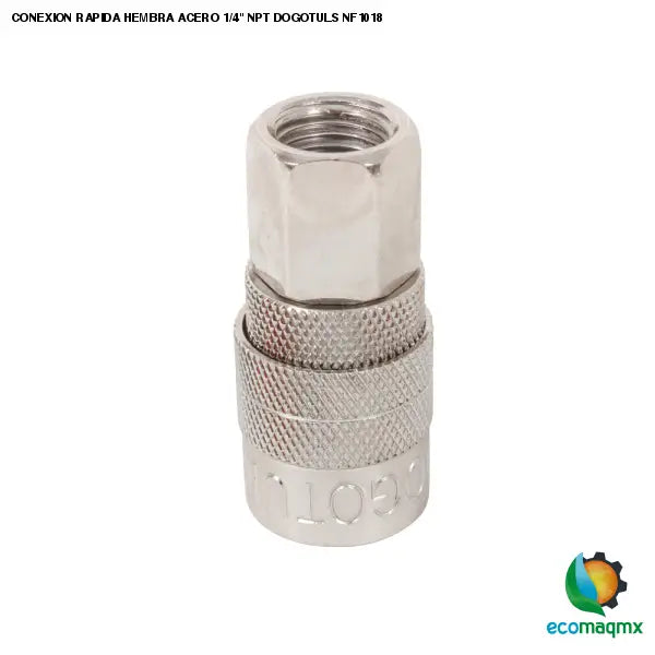 CONEXION RAPIDA HEMBRA ACERO 1/4 NPT DOGOTULS NF1018