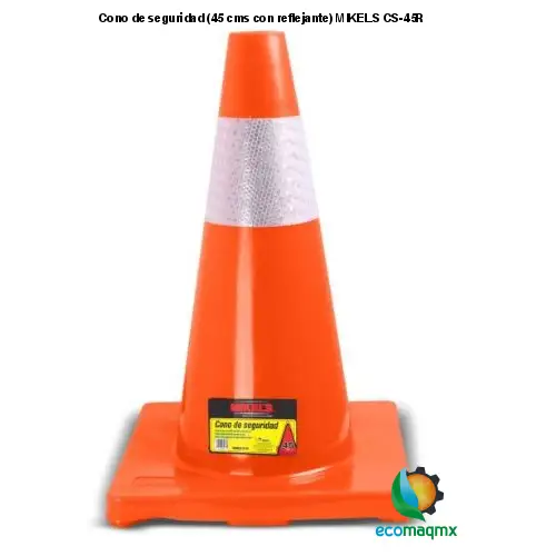 Cono de seguridad (45 cms, con reflejante) MIKELS CS-45R
