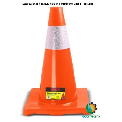 Cono de seguridad (45 cms, con reflejante) MIKELS CS-45R