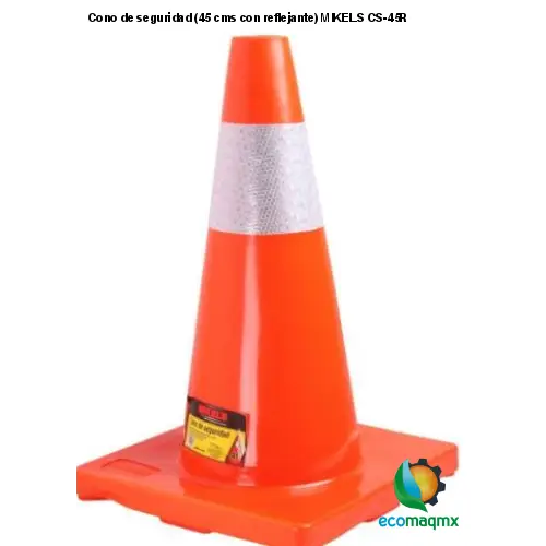 Cono de seguridad (45 cms, con reflejante) MIKELS CS-45R