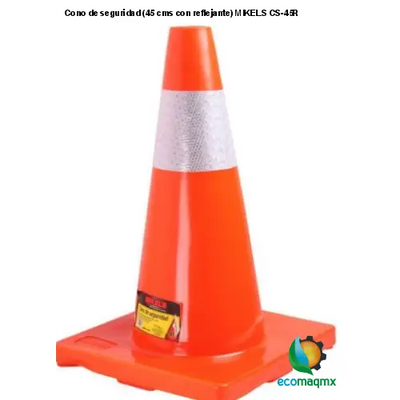 Cono de seguridad (45 cms, con reflejante) MIKELS CS-45R