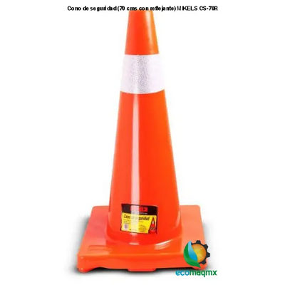 Cono de seguridad (70 cms, con reflejante) MIKELS CS-70R