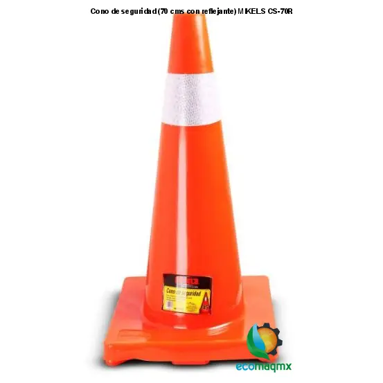 Cono de seguridad (70 cms, con reflejante) MIKELS CS-70R
