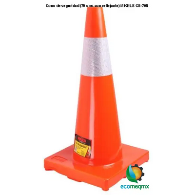 Cono de seguridad (70 cms, con reflejante) MIKELS CS-70R