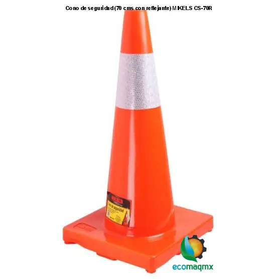 Cono de seguridad (70 cms, con reflejante) MIKELS CS-70R