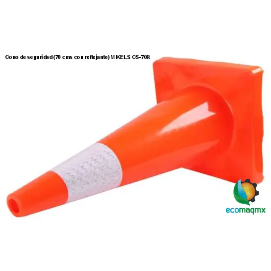 Cono de seguridad (70 cms, con reflejante) MIKELS CS-70R
