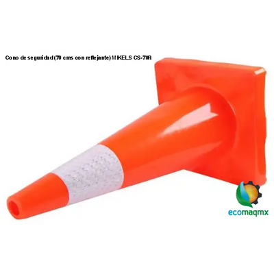 Cono de seguridad (70 cms, con reflejante) MIKELS CS-70R