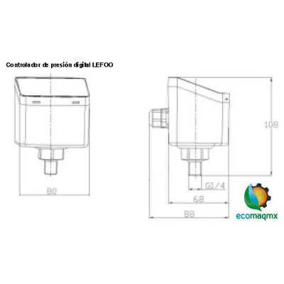 Controlador de presión digital LEFOO