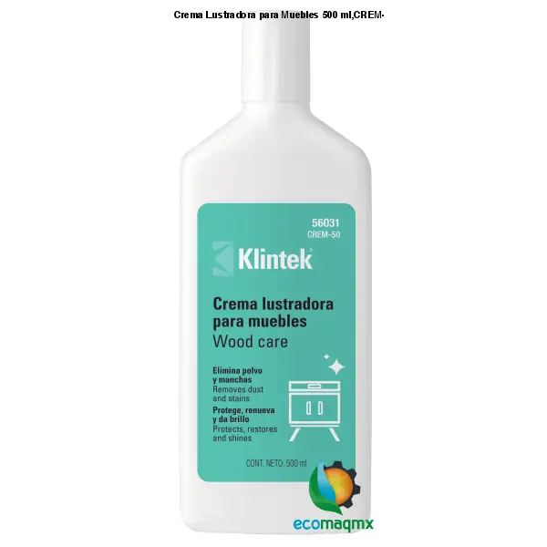 Crema Lustradora para Muebles 500 ml,CREM-50 56031 Klintek