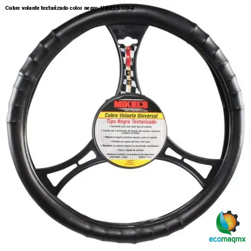 Cubre volante texturizado, color negro  MIKELS CU-4