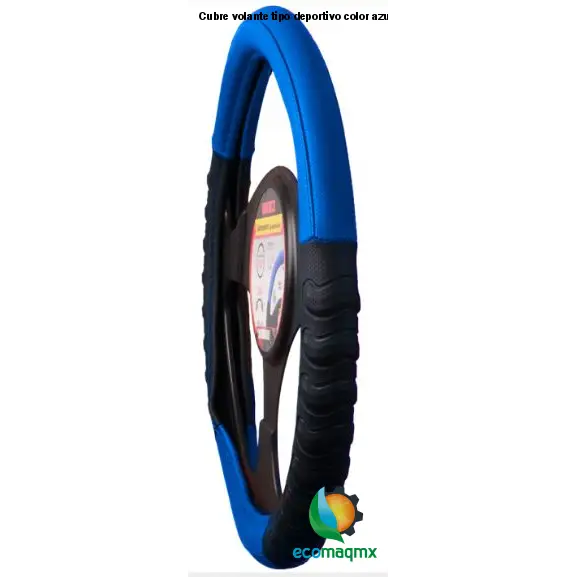 Cubre volante tipo deportivo, color azul MIKELS CU-3
