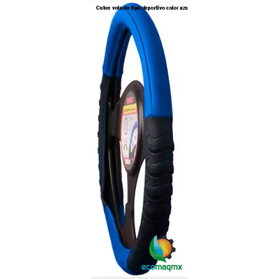 Cubre volante tipo deportivo, color azul MIKELS CU-3