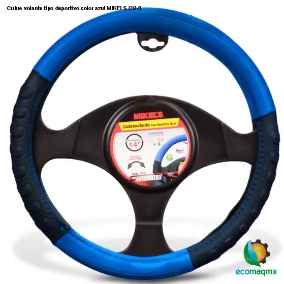 Cubre volante tipo deportivo, color azul MIKELS CU-3