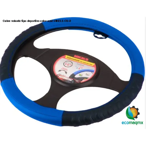 Cubre volante tipo deportivo, color azul MIKELS CU-3