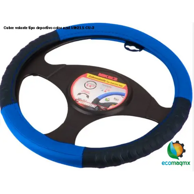 Cubre volante tipo deportivo, color azul MIKELS CU-3