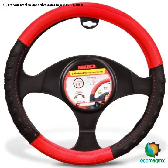 Cubre volante tipo deportivo, color rojo MIKELS CU-2