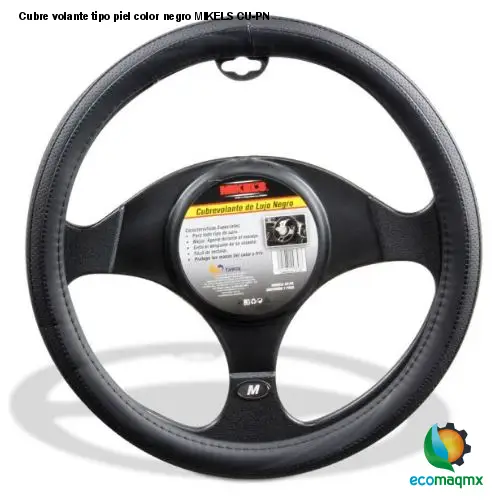 Cubre volante tipo piel, color negro MIKELS CU-PN