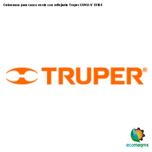 Cubrenuca para casco verde con reflejante Truper CUNU-V