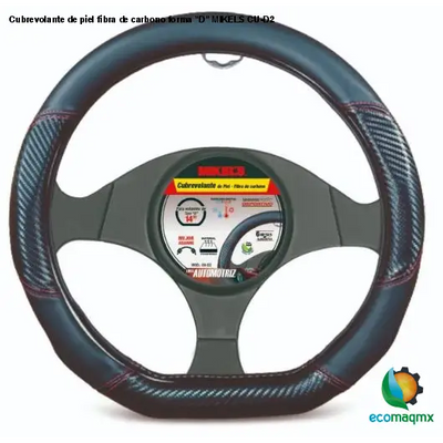 Cubrevolante de piel, fibra de carbono forma "D" MIKELS CU-D2