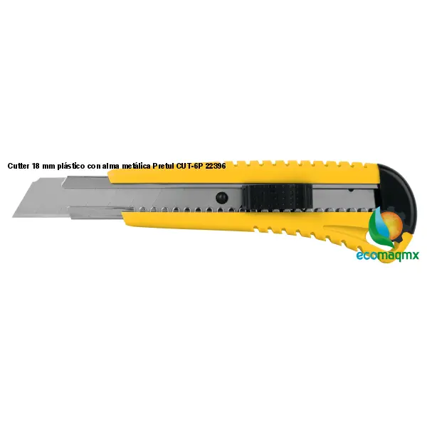 Cutter 18 mm plástico con alma metálica Pretul CUT-6P 22396