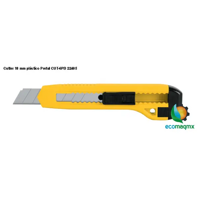 Cutter 18 mm plástico Pretul CUT-6PB 22405