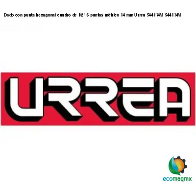 Dado con punta hexagonal cuadro de 1/2 6 puntas métrico 14