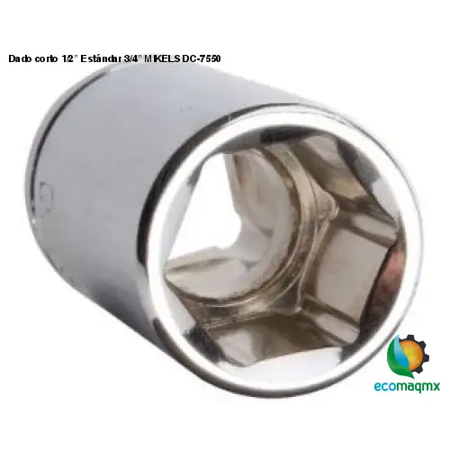 Dado corto 1/2” Estándar 3/4” MIKELS DC-7550