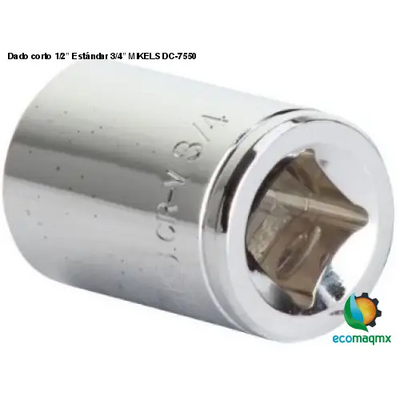 Dado corto 1/2” Estándar 3/4” MIKELS DC-7550