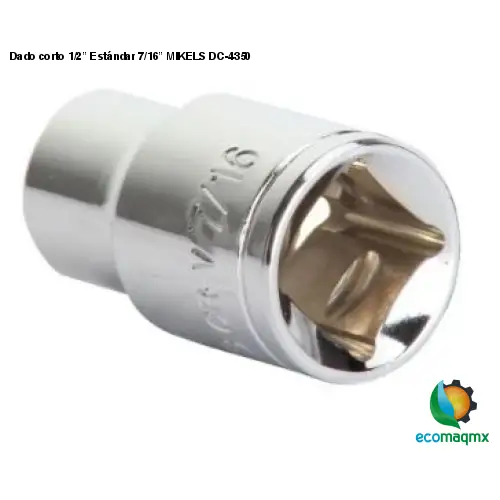 Dado corto 1/2” Estándar 7/16” MIKELS DC-4350