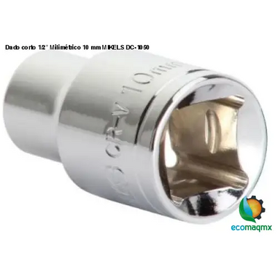 Dado corto 1/2” Milimétrico 10 mm MIKELS DC-1050
