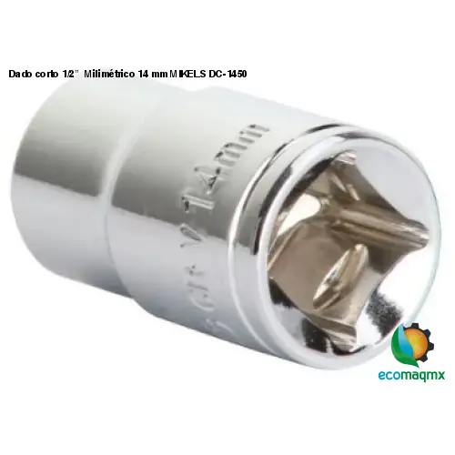 Dado corto 1/2”  Milimétrico 14 mm MIKELS DC-1450