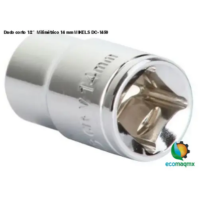 Dado corto 1/2”  Milimétrico 14 mm MIKELS DC-1450