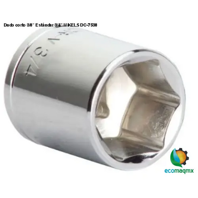 Dado corto 3/8” Estándar 3/4” MIKELS DC-7538