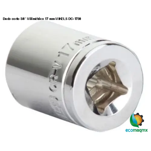 Dado corto 3/8” Milimétrico 17 mm MIKELS DC-1738