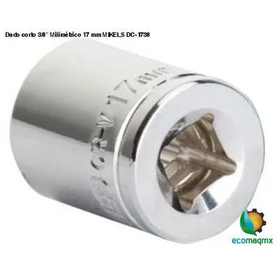 Dado corto 3/8” Milimétrico 17 mm MIKELS DC-1738